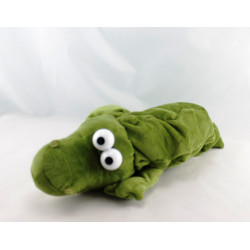 Doudou semi plat Crocodile Vert bleu JollyBaby