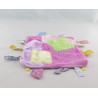 Doudou plat patchwork doudamour étiquettes CMP REVE DE BEBE