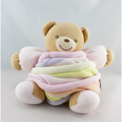 Doudou Ours rose Candies Grand modéle lollies KALOO