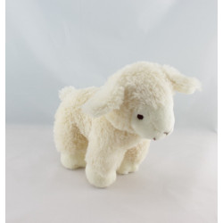 Doudou mouton blanc marron indien LASCAR