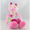 Doudou chat rose avec sac et bébé BAWI