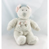Doudou souris grise avec bébé NICOTOY