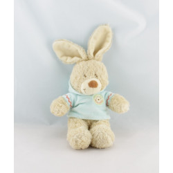 Doudou lapin sweat capuche bleu NICOTOY