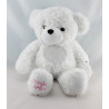 Doudou peluche lumineuse ours blanc LUMICALIN 40 cm