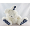 Doudou Souris blanc écru vert AJENA 