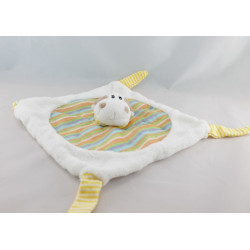 Doudou vache blanc noir foulard rouge CREDIT AGRICOLE