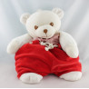 Doudou ours marin rayé rouge TARTINE ET CHOCOLAT