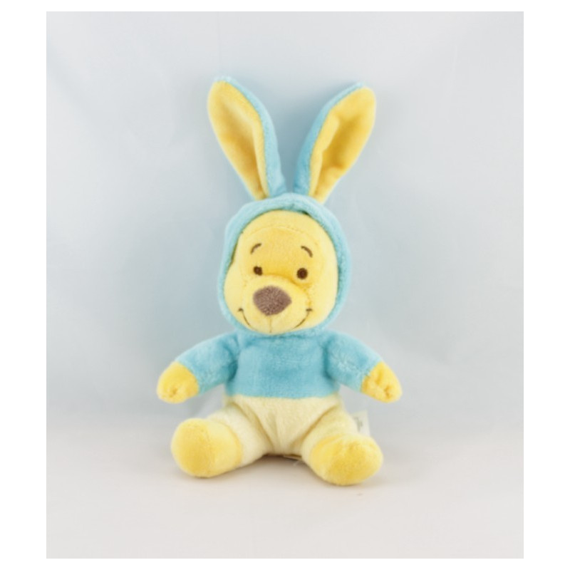 Doudou Winnie l'ourson déguisé en lapin vert Collection DISNEY STORE