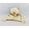 Doudou plat ours écru beige NICOTOY
