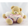 Doudou ours patapouf rouge orange mauve vert coccinelle KALOO
