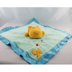 Doudou plat grenouille bleu Crapouille SANDY