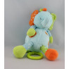 Doudou éléphant bleu orange vert BABYSUN ORCHESTRA