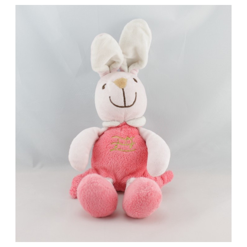 Doudou lapin rose landau PLAYKIDS 52 CM