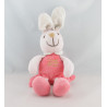 Doudou lapin rose landau PLAYKIDS 52 CM