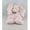 Doudou lapin rose foulard rayé BABY NAT