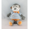 Doudou singe orange bleu KITCHOUN KIABI NICOTOY