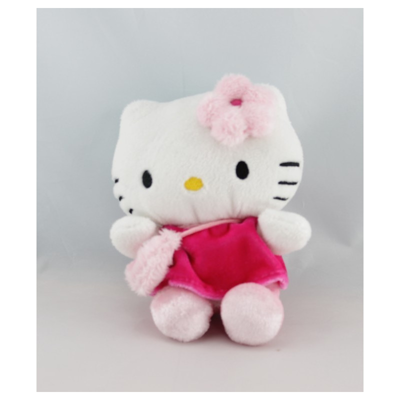 Peluche chat HELLO KITTY rose sac SANRIO LICENSE 