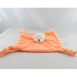 Doudou plat rose rose blanc BABOU