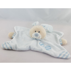 Doudou plat lapin bleu ballon BOUT'CHOU BOUTCHOU