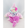 Doudou marionnette lutin rose bleu UN REVE DE BEBE