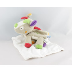 Doudou cerf elan mouchoir Cajou SUCRE D'ORGE