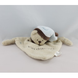 Doudou plat triange ours beige Mon Doudou BABY ON BOARD