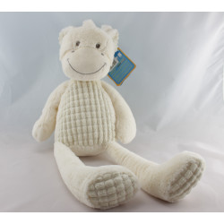 Grand Doudou vache girafe blanc créme TEX BABY