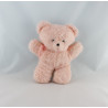 Ancienne peluche ours rose AJENA