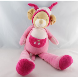 Grand Doudou souris rose Cerise NOUNOURS  50 cm
