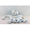 Doudou et compagnie tatoo plat marionnette lapin bleu tendresse 
