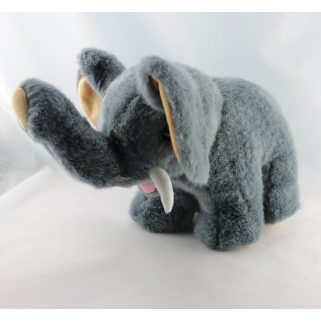 Peluche éléphant gris 
