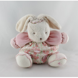 Doudou Lapin boule lilirose fleur bandeau Kaloo 