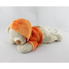 Doudou musical ours sweat capuche orange NICOTOY