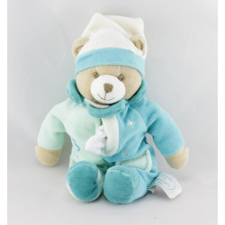 Doudou et compagnie pantin ours bleu mouchoir 