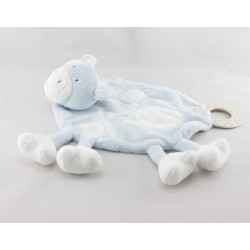 Doudou plat vache ble blanc BABYSUN