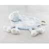 Doudou plat vache ble blanc BABYSUN