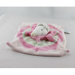 Doudou et compagnie plat souris rose Léonie 