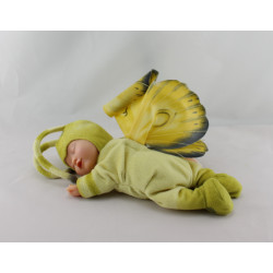 Poupée papillon vert jaune ANNE GEDDES 25 cm 