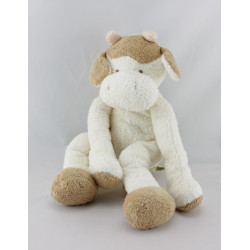 Doudou vache blanche marron BABY NAT