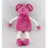 Doudou souris rose étoiles OBAIBI 