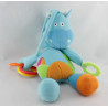 Doudou cheval ponezy ane bleu hochet BAWI 