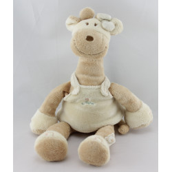 Doudou girafe capucine robe beige NOUKIE'S