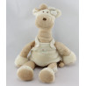 Doudou girafe capucine robe beige NOUKIE'S