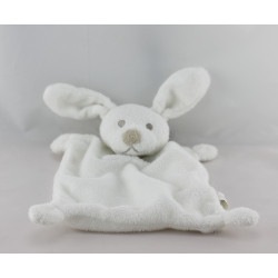 Doudou plat lapin blanc GRAIN DE BLE