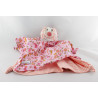 Doudou plat papillon rose fleurs KATHE KRUSE 