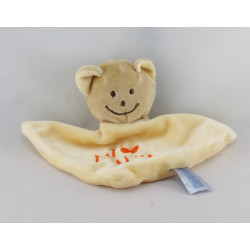 Doudou plat ours jaune j'aime Papa BABY BLUE