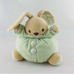 Doudou boule lapin vert NOUNOURS