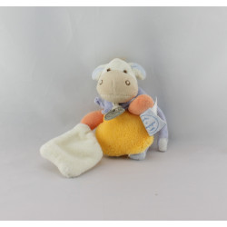 Doudou et compagnie attache tétine vache mouchoir