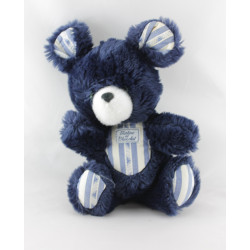 Doudou souris bleu marine rayé TARTINE ET CHOCOLAT