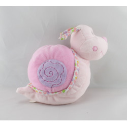 Doudou escargot rose grelot GIPSY